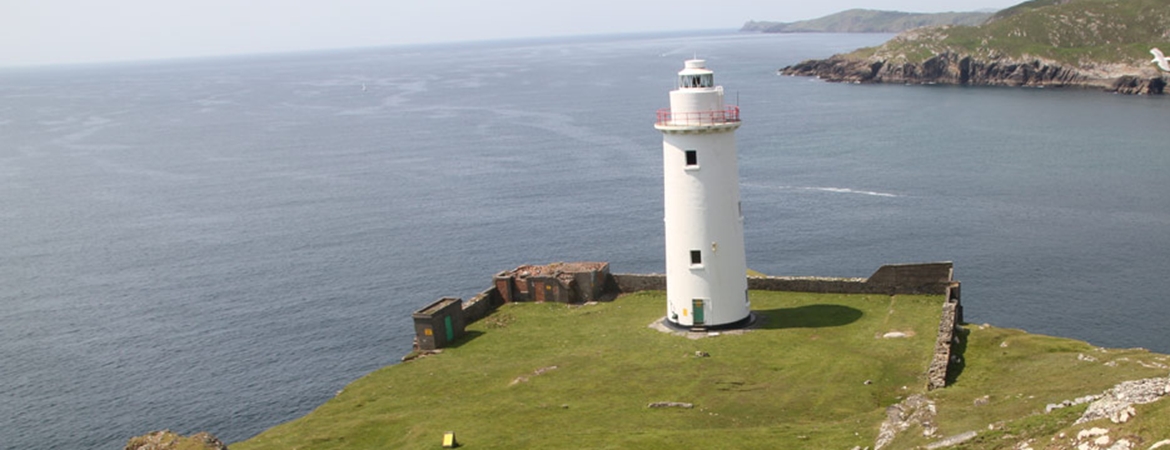 Ardnakinna Lighthouse on Bere Island exhibits new LED light