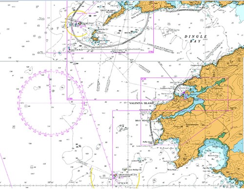 Map Of Inishtearaght And Skelligs